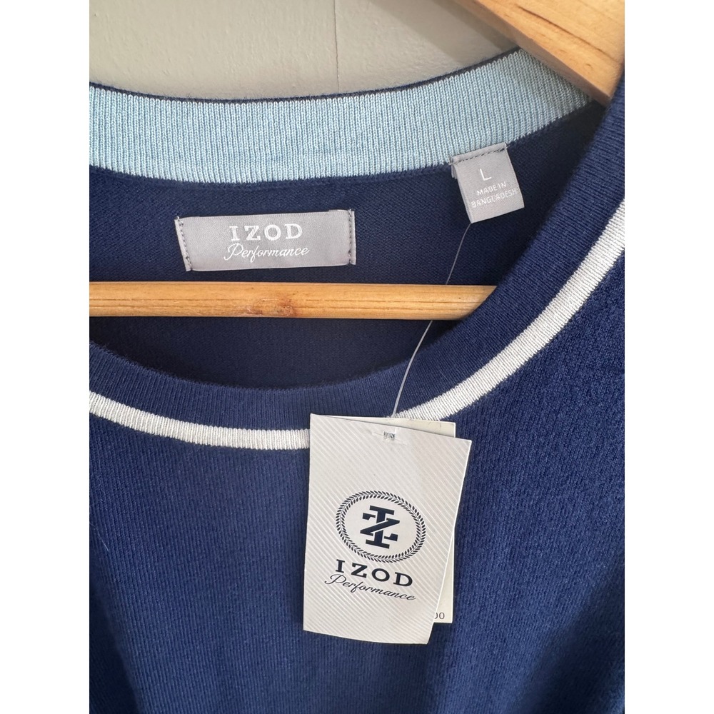 IZOD Performance Womens Sleeveless Knit‎ Golf Dress Medieval Blue Large NWT - Picture 4 of 5